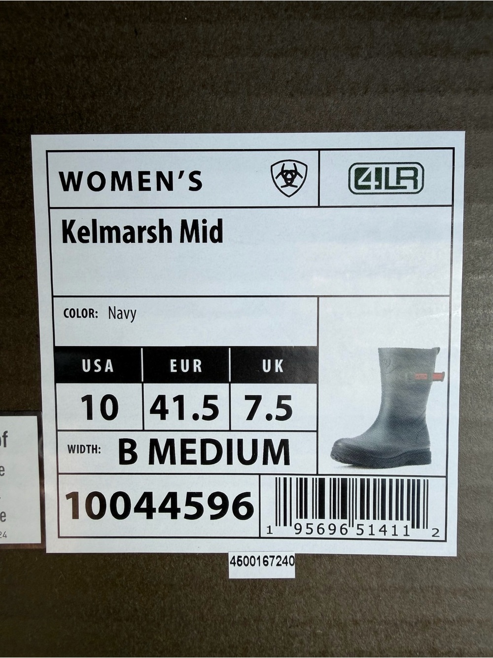 Ariat Kelmarsh Mid Women's Navy Waterproof Boots